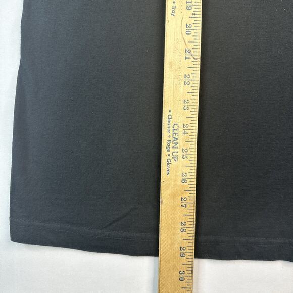 VTG Praha Handmade 90s Converse Sneakers Chuck Taylor Shirt Large Black - Picture 3 of 7